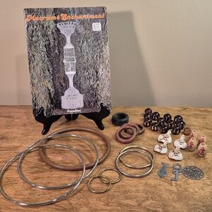 VINTAGE 1977 Macrame Pattern Booklet and Various Vintage Macrame Craft Supplies